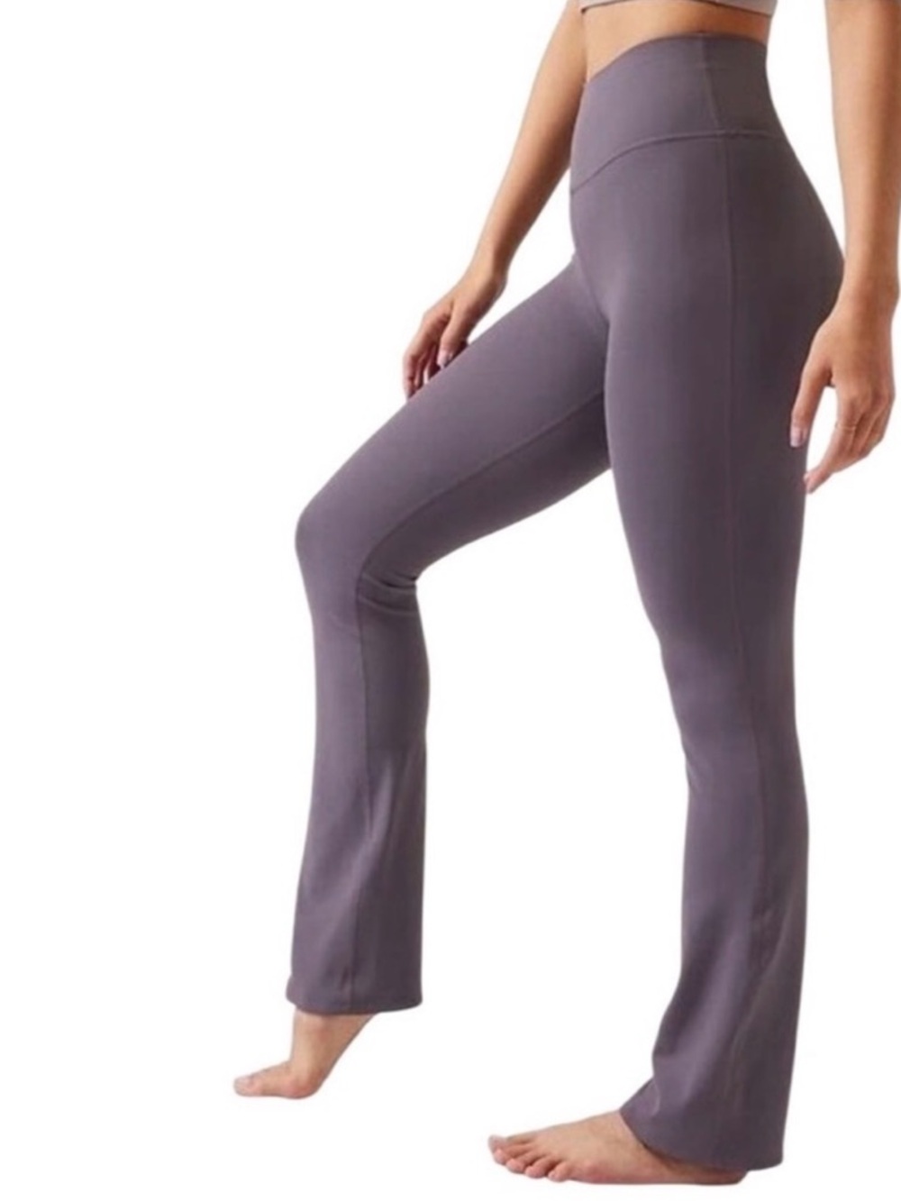 Athleta Transcend Slim Pant Purple‎ Womens Large Athletic Yoga Active